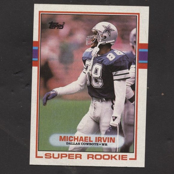 1989 TOPPS FOOTBALL MICHAEL IRVIN ROOKIE CARD DALLAS COWBOYS - Picture 1 of 1